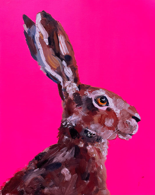 The Hare in Profile Print